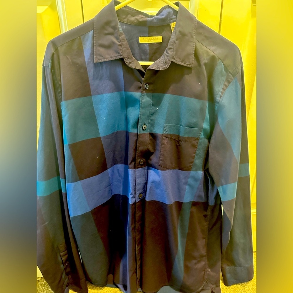 Burberry Button Down in multiple shades of Blue